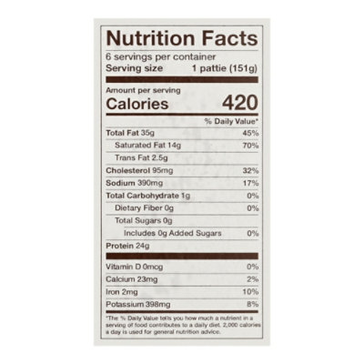 Terry Bradshaw Angus Burger Thick N Juicy 32 Oz - 32 OZ - Image 3