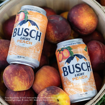 Busch Light Peach American Lager Beer in Cans - 12 - 12 Fl. Oz. - Image 3