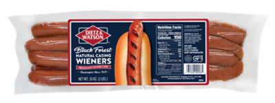 Dietz & Watson Natural Casing German Wieners - 2 LB - Image 1