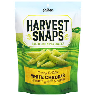 Harvest Snaps Green Pea Snacks White Cheddar 3oz - 3 OZ - Image 3