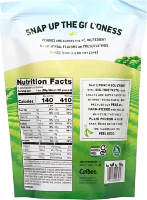 Harvest Snaps Green Pea Snacks White Cheddar 3oz - 3 OZ - Image 6