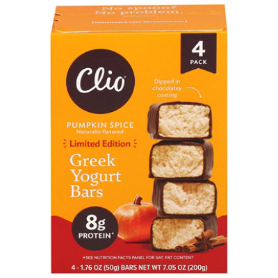 Clio Bars Yogurt Pumpkin Spice Chocolate - 7.05 OZ - Image 3