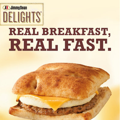 Jimmy Dean Delights Turkey Sausage Egg White and Cheese Ciabatta Sandwiches 4 Count - 18.4 Oz - Image 3