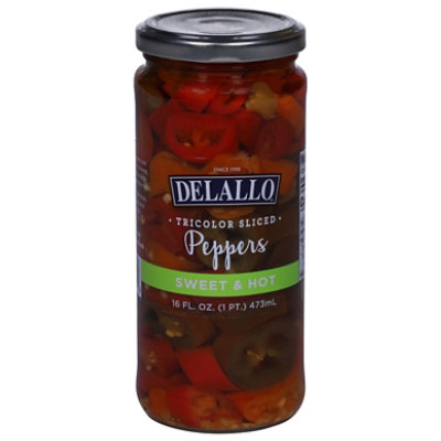 Delallo Peppers Tricolor Rings Sweet And Hot - 16 OZ - Image 2
