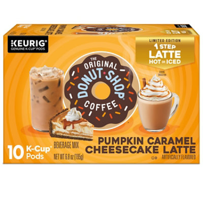 The Original Donut Shop Pumpkin Caramel Cheesecake Latte Keurig Single Serve K Cup Pods - 10 Count - Image 1