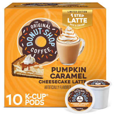 The Original Donut Shop Pumpkin Caramel Cheesecake Latte Keurig Single Serve K Cup Pods - 10 Count - Image 1