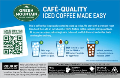 Green Mountain Coffee Roasters Iced Pumpkin Spice Flavored Coffee K Cup Pods - 10 Count - Image 8