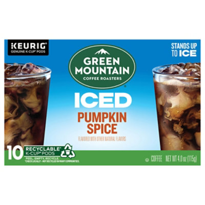 Green Mountain Coffee Roasters Iced Pumpkin Spice Flavored Coffee K Cup Pods - 10 Count - Image 1