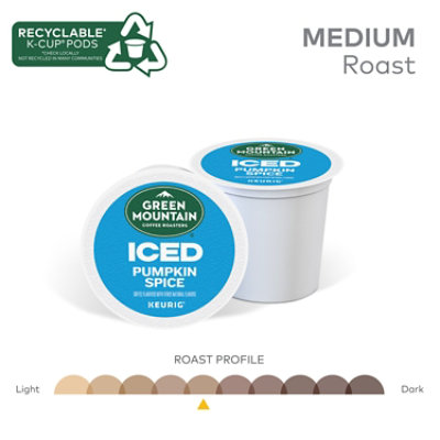 Green Mountain Coffee Roasters Iced Pumpkin Spice Flavored Coffee K Cup Pods - 10 Count - Image 7