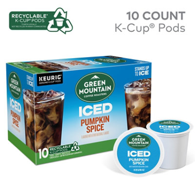 Green Mountain Coffee Roasters Iced Pumpkin Spice Flavored Coffee K Cup Pods - 10 Count - Image 3