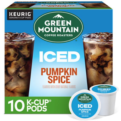 Green Mountain Coffee Roasters Iced Pumpkin Spice Flavored Coffee K Cup Pods - 10 Count - Image 1