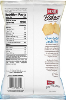 Herrs Baked Orignal Potato Crisps 1.875oz - 1.875OZ - Image 6