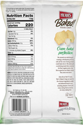 Herrs Baked Sour Cream & Onion - 1.875OZ - Image 6