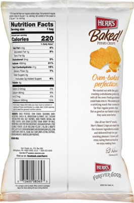 Herrs Baked Cheddar & Sour Cream 1.875oz - 1.875 OZ - Image 6