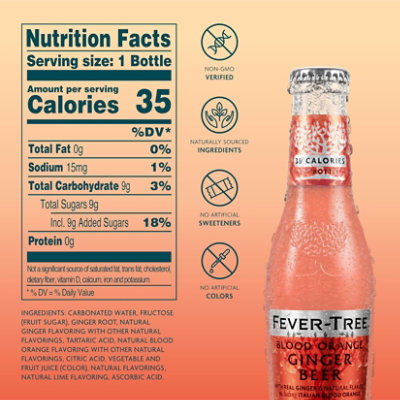 Fever-Tree Blood Orange Ginger Beer - 4-6.8 Fl. Oz. - Image 2