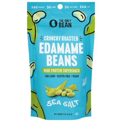 The Only Bean Edamame Roasted Crunchy Sea Salt - 4 OZ