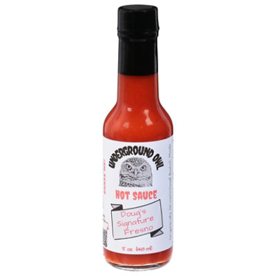 Underground Owl Hot Sauce Doug's Signature Fresno Hot Sauce Bottle - 5 Oz - 5 OZ - Image 1