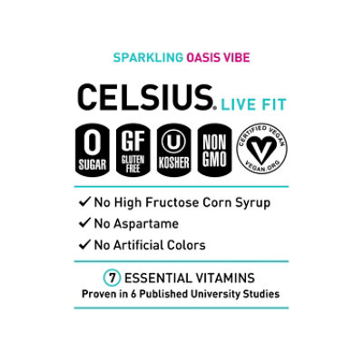 Celsius Live Fit Oasis Vibe - 12 Fl. Oz. - Image 4