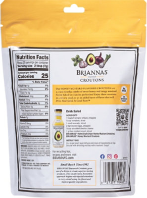 BRIANNAS Honey Mustard Croutons  - 5 Oz - Image 6