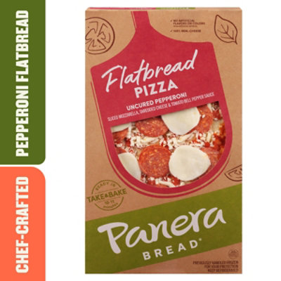 Panera Bread Uncured Pepperoni Flat Bread Pizza - 13.2 Oz - Image 1