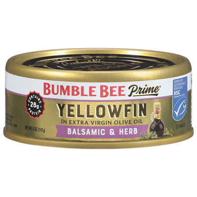 Bumble Bee Prime Msc Yellowfin Solid Light Tuna In Olive Oil Balsamic And Herb 5oz Can Ea - 5 OZ - Image 3