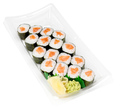 ZENSHI Seaside Roll Salmon* - 16 Count (Available After 11 AM) - Image 1