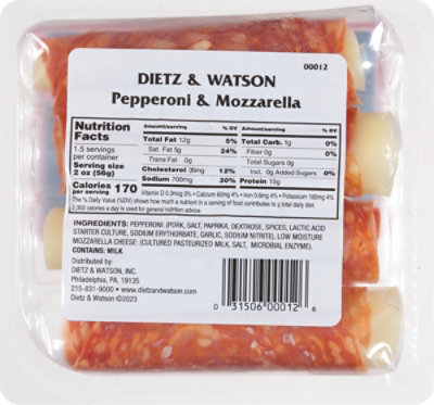 Dietz & Watson Pepper & Mozzarella Cheese Panino Sticks - 3 OZ - Image 6