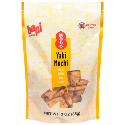 Hapi Gluten Free Yaki Mochi Crispy Puffed Rice Cracker Bag - 3.0 Oz - 3 OZ - Image 3