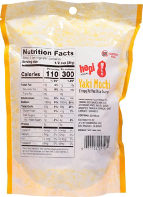 Hapi Gluten Free Yaki Mochi Crispy Puffed Rice Cracker Bag - 3.0 Oz - 3 OZ - Image 6