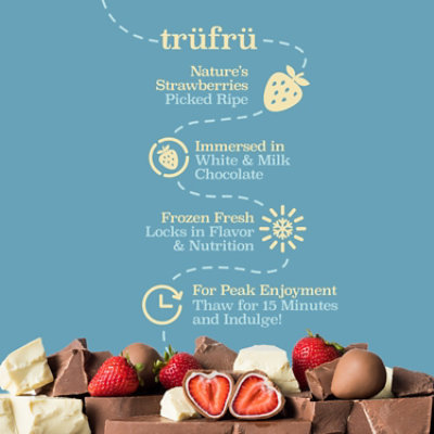 Tru Fru Whole Strawberries In Wht & Mlk Choc, 8oz - 8 OZ - Image 3