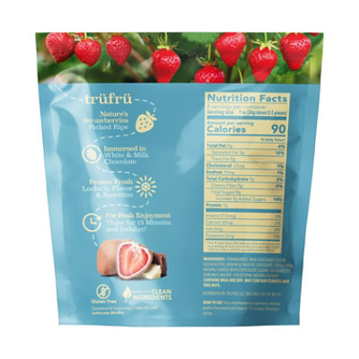 Tru Fru Whole Strawberries In Wht & Mlk Choc, 8oz - 8 OZ - Image 2