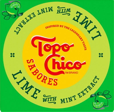 Topo Chico Sabores Lime Mint 4-12fz - 4-12 FZ - Image 2