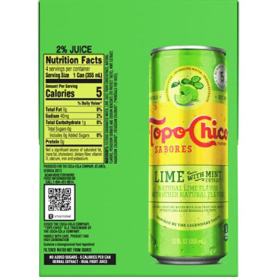 Topo Chico Sabores Lime Mint 4-12fz - 4-12 FZ - Image 5