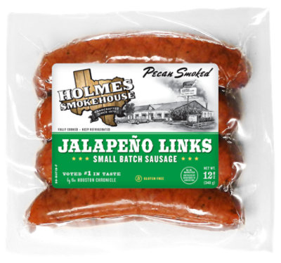 Holmes Smokehouse Jalapeno Sausage Links 12 Oz - 12 OZ - Image 1