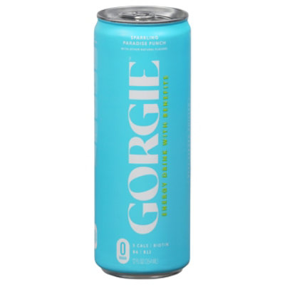 Gorgie Beverage Sparkling Energy Paradise Punch - 12 FZ - Image 1