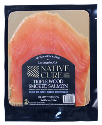 Native Cure Salmon Triple Wood Smoked 4 Oz - 4 OZ - Image 1