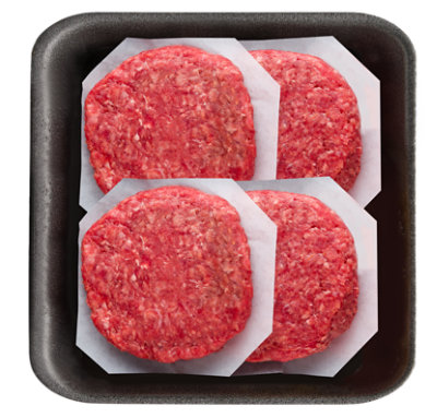 Signature SELECT 80% Lean 20% Fat Ground Beef Pub Burger Value Pack - 2.00 Lb - Image 1