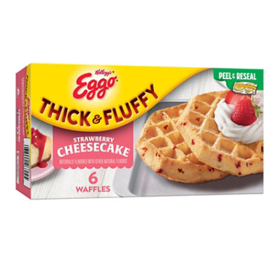 Kellogg's Eggo Waffles Thick & Fluffy Strawberry Cheesecake 11.6oz - 11.6 OZ - Image 1