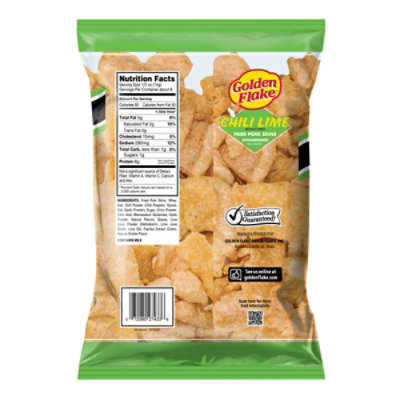 Golden Flake Chili Lime Pork Rind 4oz - 4 OZ - Image 6
