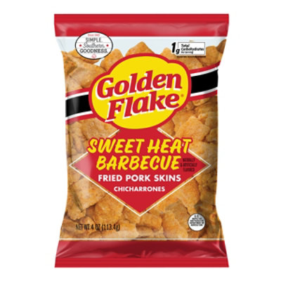 Golden Flake Sweet Heat Pork Rind 4oz - 4 OZ - Image 3