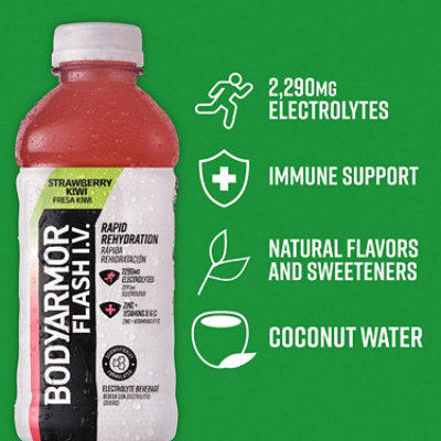 BODYARMOR Flash IV Strawberry Kiwi Bottle - 20 Fl. Oz. - Image 4