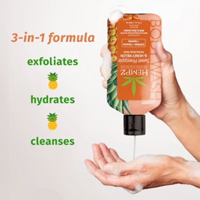 Sweet Pineapple & Honey Melon Herbal Body Wash 17 Oz. - 17 OZ - Image 3