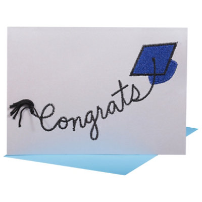 Papyrus Stitchwork Font Congrats Graduation Card - Each - Image 3