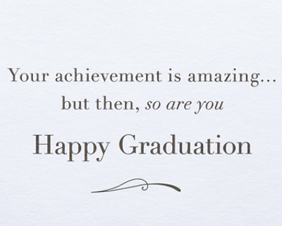Papyrus Stitchwork Font Congrats Graduation Card - Each - Image 2