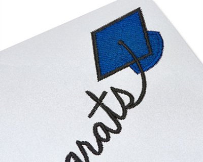 Papyrus Stitchwork Font Congrats Graduation Card - Each - Image 4