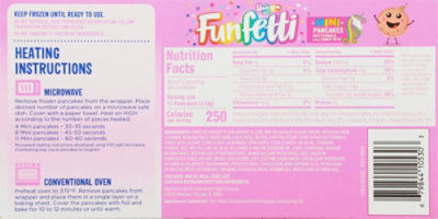 Funfetti Frozen Unicorn Pink Mini Buttermilk Pancakes With Candy Bits 40 Ct, 14.1 Oz - 14.1 OZ - Image 6