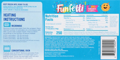 Funfetti Frozen Buttermilk Mini Pancakes With Candy Bits 40 Ct 14.1 Oz - 14.1 OZ - Image 8