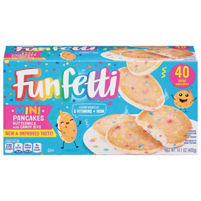 Funfetti Frozen Buttermilk Mini Pancakes With Candy Bits 40 Ct 14.1 Oz - 14.1 OZ - Image 1