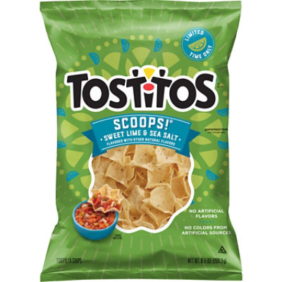 Tostitos Scoops Sweet Lime & Sea Salt 9.5oz - 9.5 OZ - Image 2