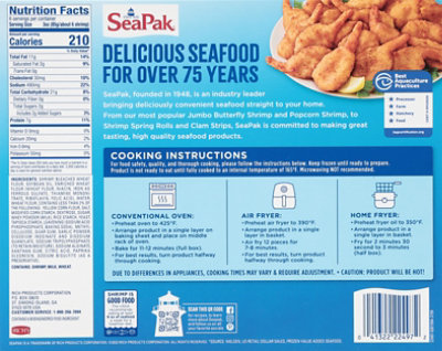 Seapak Butterfly Shrimp 18 Oz - 18 OZ - Image 7